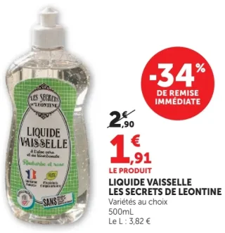 Liquide Vaisselle Les Secrets de Léontine