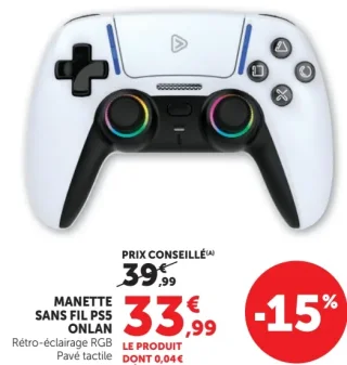 MANETTE SANS FIL PS5 ONLAN