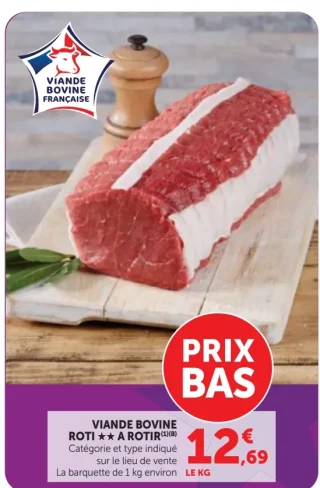 Viande Bovine Rôti 2 Étoiles À Rôtir