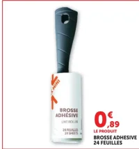 Brosse adhésive 24 feuilles Prix Mini