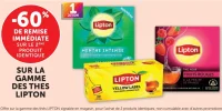 Gamme de thés Lipton