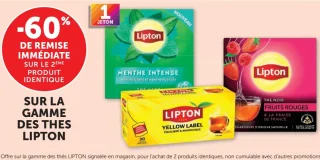 Gamme de thés Lipton