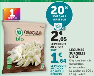Légumes Surgelés U Bio