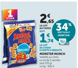 Monster Munch Vico Variétés au choix