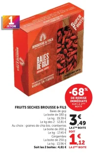 Fruits séchés Brousse & Fils Baies de goji