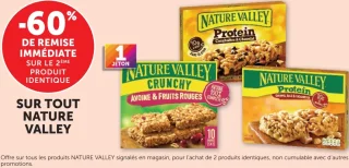 Barres de céréales Nature Valley (Protein, Crunchy)