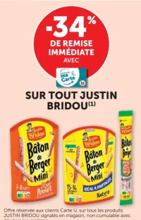 Gamme de charcuterie Justin Bridou