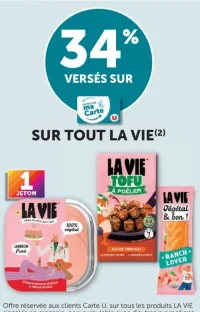Gamme de produits végétariens La Vie