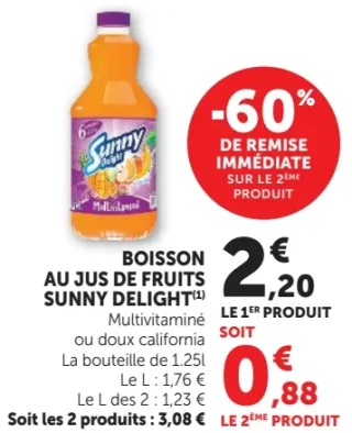 Boisson au Jus de Fruits Sunny Delight