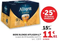 Bière Blonde Affligem 6.7°