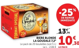 Bière blonde La Goudale 7.2°