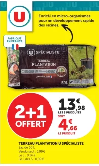 Terreau Plantation U Spécialiste 50L