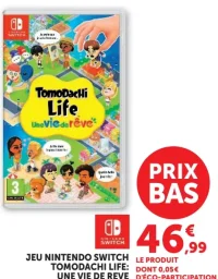 JEU NINTENDO SWITCH TOMODACHI LIFE: UNE VIE DE RÊVE