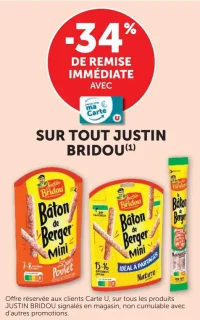 Sélection de charcuterie Justin Bridou (Bâton de Berger Mini...)