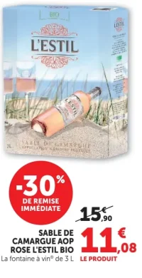 Sable de Camargue AOP Rose L'Estil Bio