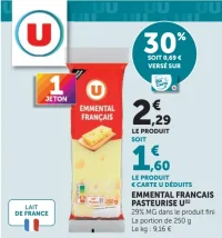 EMMENTAL FRANCAIS PASTEURISE U