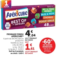 FROMAGE FONDU APERICUBE Best of des saveurs
