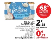 Riz au lait La Fermière