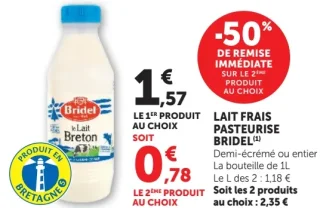 Lait Frais Pasteurisé Bridel