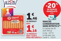 Knacks Conservation sans nitrite U