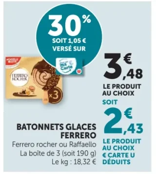 BATONNETS GLACES FERRERO