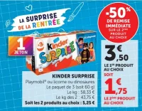 Kinder Surprise Playmobil ou licorne ou dinosaures