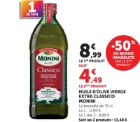 Huile d'olive vierge extra Classico Monini