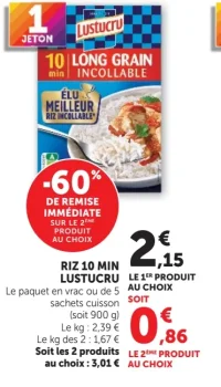 Riz 10 min Lustucru