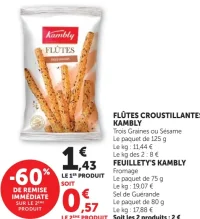 Flûtes Croustillantes Kambly