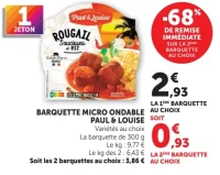 Barquette Micro Ondable Paul & Louise Rougail Saucisses et riz