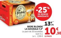 Bière blonde La Goudale 7,2°