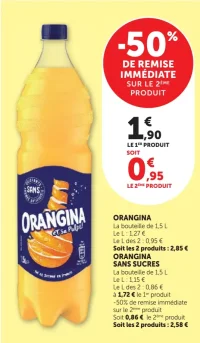 Orangina ou Orangina Sans Sucres