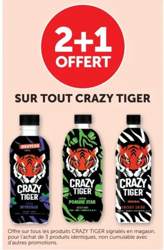 Gamme de boissons Crazy Tiger
