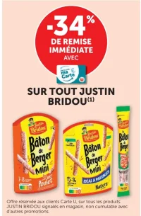 Gamme de produits Justin Bridou