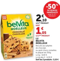 Belvita Moelleux Chocolat Lu