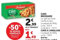 Cake Brossard Aux Fruits