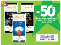 Gamme des tablettes Lindt Excellence