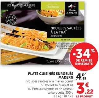 Plats cuisinés surgelés Madern