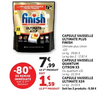 Capsule Vaisselle Ultimate Plus Finish