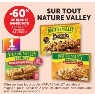 Barres Nature Valley Crunchy ou Protein
