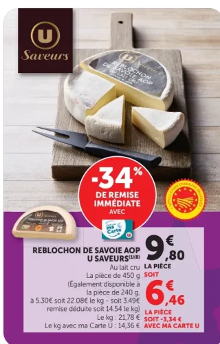 Reblochon de Savoie AOP U Saveurs