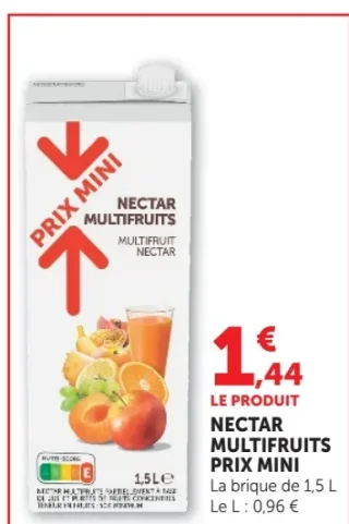 Nectar Multifruits Prix Mini