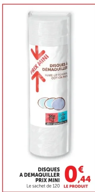 Disques à démaquiller Prix Mini