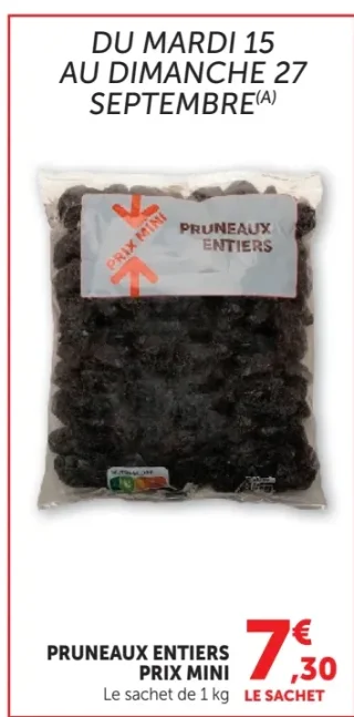Pruneaux entiers Prix Mini