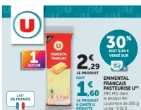 Emmental français pasteurisé U