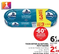 Thon entier au naturel Petit Navire