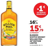 Blended Scotch Whisky William Peel 40° Edition Limitée