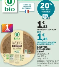 Galettes de sarrasin U Bio