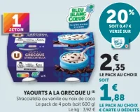 Yaourts à la grecque U