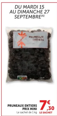 Pruneaux entiers Prix Mini